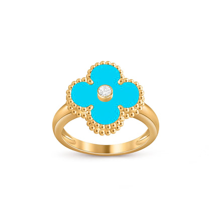 [CLOVER JEWELRY]CLOVER DIAMOND RING GOLD COLLECTION