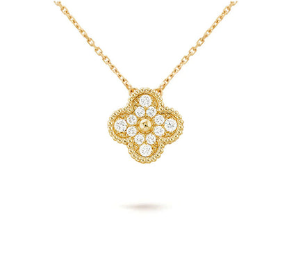 [CLOVER JEWELRY]CLOVER 15MM SINGLE FLOWER NECKLACE COLLECTION
