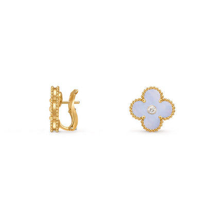 [CLOVER JEWELRY]CLOVER 15MM MOP DIAMOND EARRINGS COLLECTION