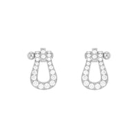 [Clover Jewelry]FORCE 10 FULL DIAMOND STUD EARRINGS MINI MODEL