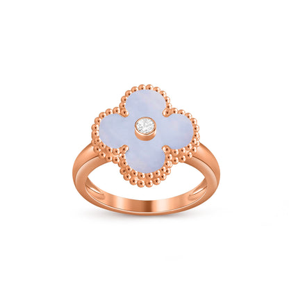 [CLOVER JEWELRY]CLOVER DIAMOND RING ROSE GOLD COLLECTION