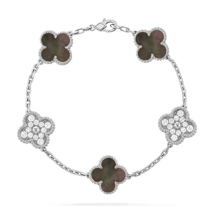 [Clover Jewelry] CLOVER 5 MOTIF GRAY MOP BRACELET COLLECTION