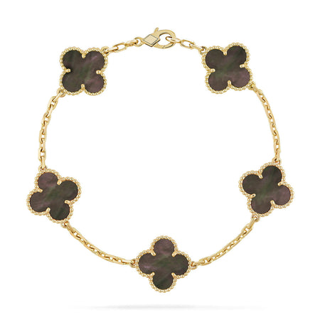 [Clover Jewelry] CLOVER 5 MOTIF GRAY MOP BRACELET COLLECTION