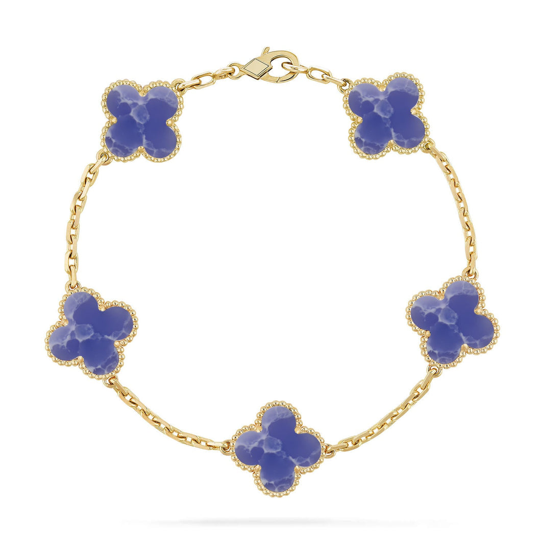 [CLOVER JEWELRY]CLOVER 5 MOTIF BLUE VEINS BRACELET COLLECTION