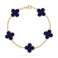 [CLOVER JEWELRY]CLOVER 5 MOTIF LAPIS LAZULI BRACELET COLLECTION