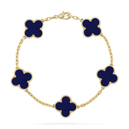 [CLOVER JEWELRY]CLOVER 5 MOTIF LAPIS LAZULI BRACELET COLLECTION
