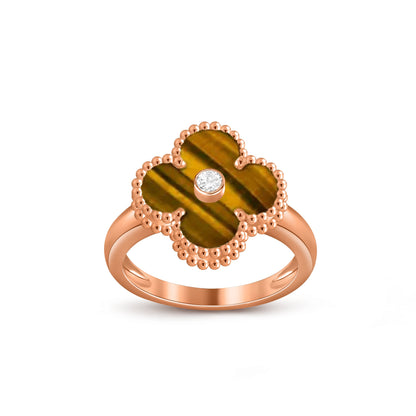 [CLOVER JEWELRY]CLOVER DIAMOND RING ROSE GOLD COLLECTION