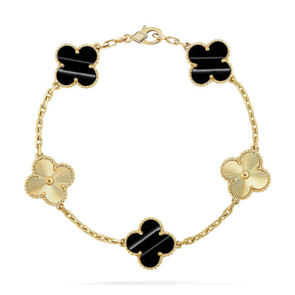 [CLOVER JEWELRY] CLOVER 5 MOTIF PULSAR STONE BRACELET COLLECTION