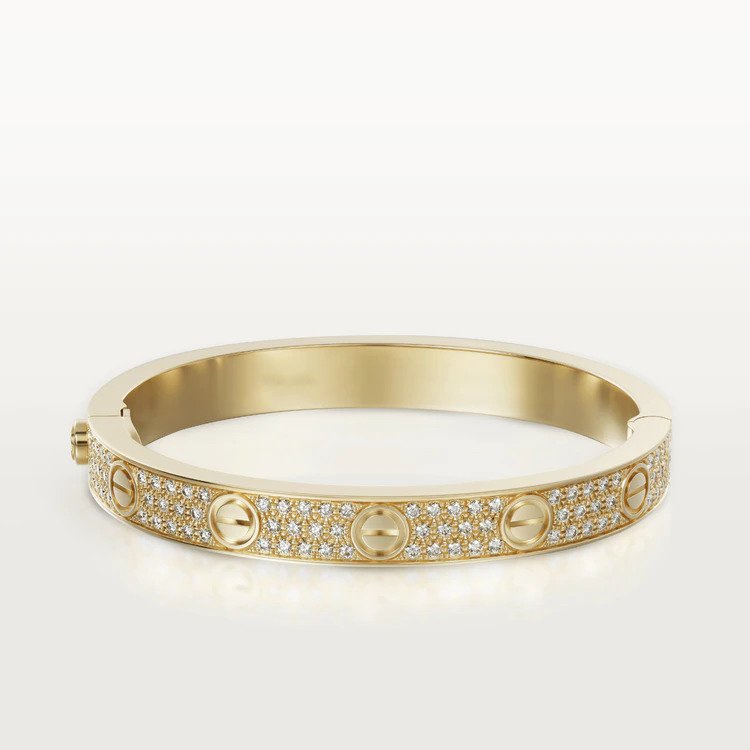 [CLOVER JEWELRY]LOVE BRACELET 6.1MM DIAMOND-PAVED
