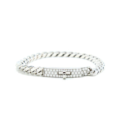[Clover Jewelry]KELLY CHAIN SILVER DIAMOND BRACELET