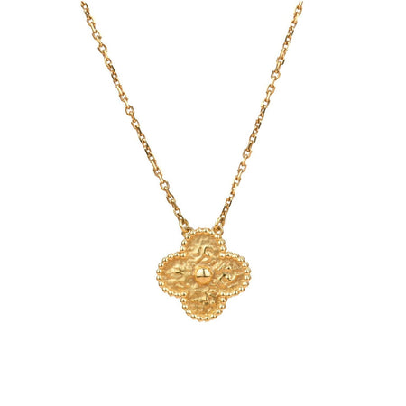[Clover Jewelry]CLOVER 15MM  BRONZING NECKLACE