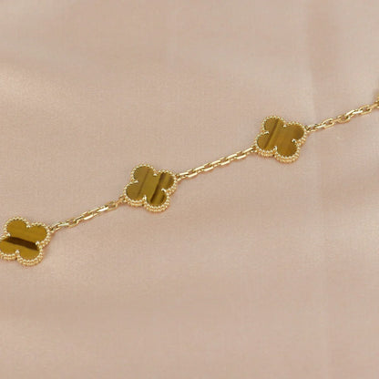 [Clover Jewelry] CLOVER 5 MOTIFS TIGER EYE BRACELET COLLECTION