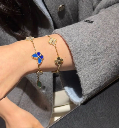 [Clover Jewelry]LUCKY SPRING BUTTERFLY 5 MOTIF BRACELET