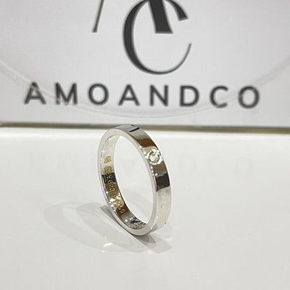 [Clover Jewelry]LOVE RING 4MM 1 DIAMOND