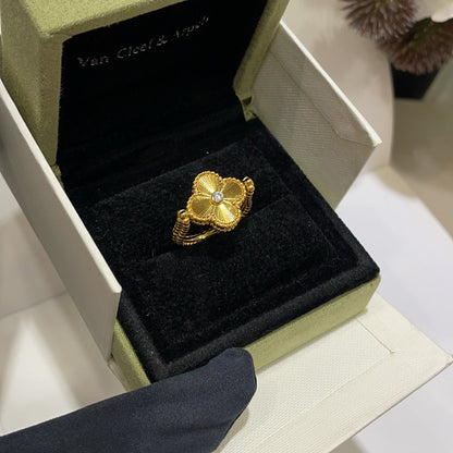 [CLOVER JEWELRY]CLOVER RIVERSIBLE RING GOLD COLLECTION