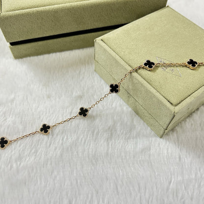 [Clover Jewelry]CLOVER 6 MOTIF  ONYXS BRACELET