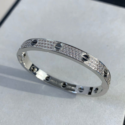 [CLOVER JEWELRY]LOVE BRACELET 6.1MM DIAMOND-PAVED CERAMIC