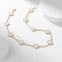 [CLOVER JEWELRY]CLOVER 10 MOTIFS WHITE MOTHER OF PEARL NECKLACE