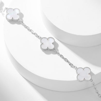 [CLOVER JEWELRY]CLOVER 10 MOTIFS WHITE MOTHER OF PEARL NECKLACE