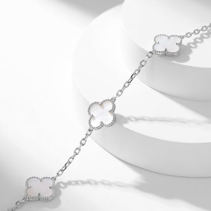 [CLOVER JEWELRY]CLOVER 10 MOTIFS WHITE MOTHER OF PEARL NECKLACE