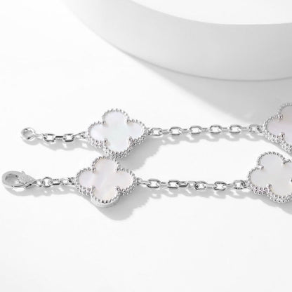 [CLOVER JEWELRY]CLOVER 10 MOTIFS WHITE MOTHER OF PEARL NECKLACE