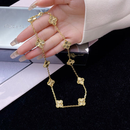 [CLOVER JEWELRY]CLOVER 10 MOTIFS LASER NECKLACE