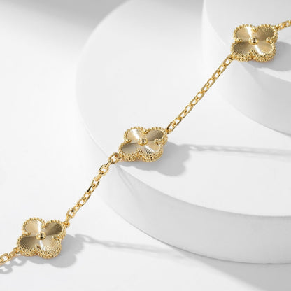 [CLOVER JEWELRY]CLOVER 10 MOTIFS LASER NECKLACE