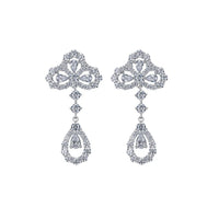 [Clover Jewelry]LOOP EARRINGS FULL MOTIF DIAMOND