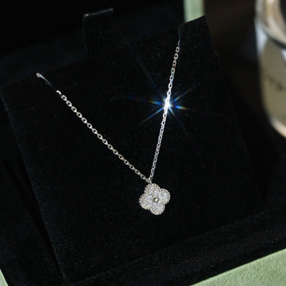 [Clover Jewelry]CLOVER MINI 9.5MM PENDANT DIAMOND NECKLACE