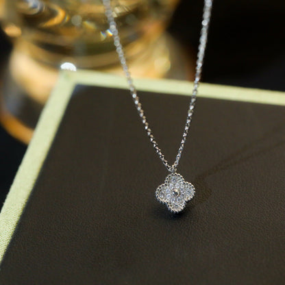 [Clover Jewelry]CLOVER MINI 9.5MM PENDANT DIAMOND NECKLACE