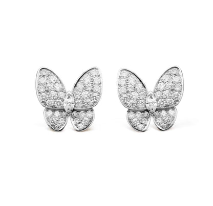 [CLOVER JEWELRY]BUTTERFLY ALL DIAMOND EARRINGS