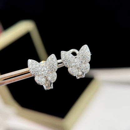 [CLOVER JEWELRY]BUTTERFLY ALL DIAMOND EARRINGS