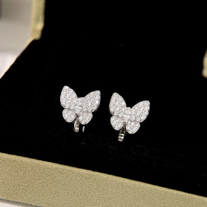 [CLOVER JEWELRY]BUTTERFLY ALL DIAMOND EARRINGS