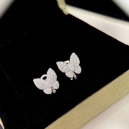 [CLOVER JEWELRY]BUTTERFLY ALL DIAMOND EARRINGS