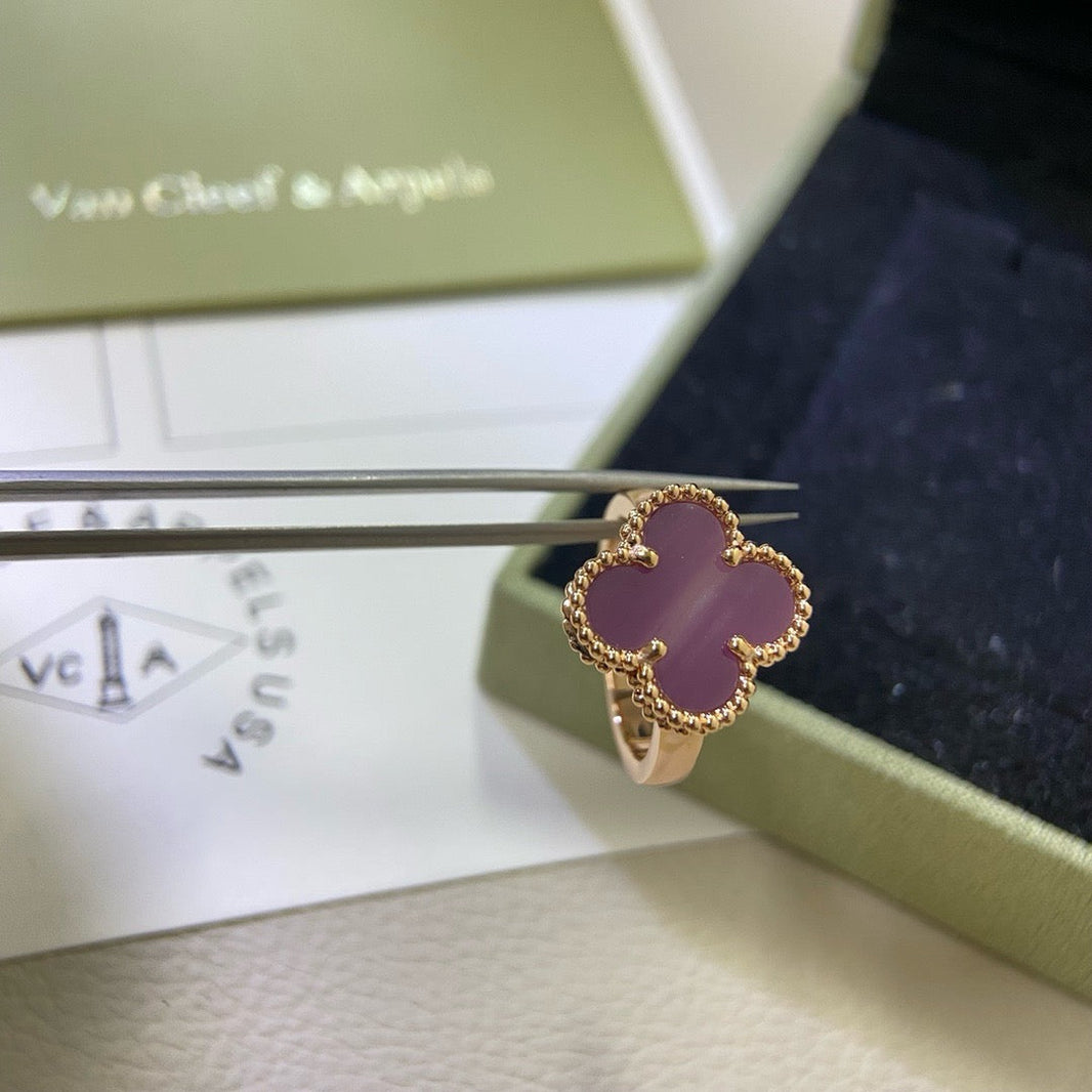 [CLOVER JEWELRY]CLOVER  PURPLE VIOLET RING