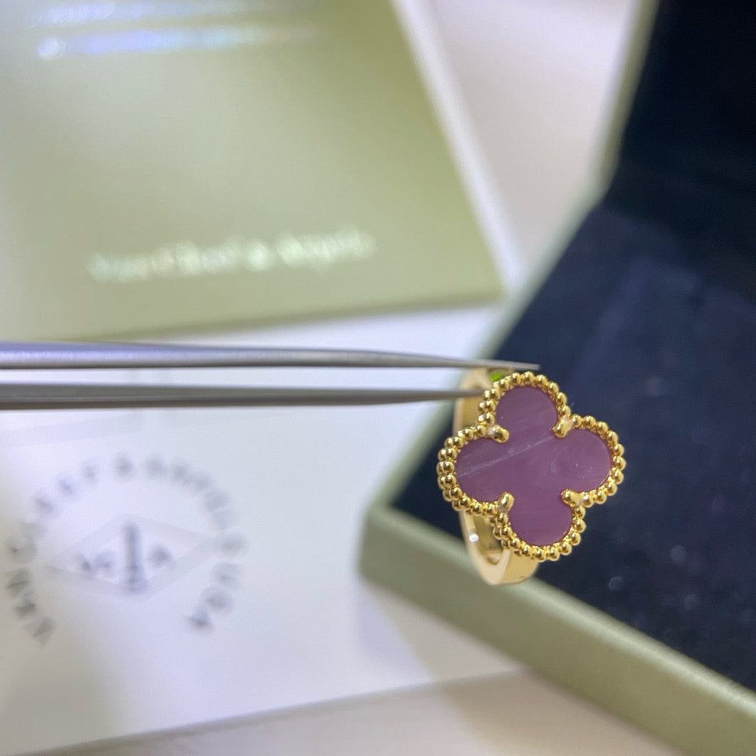 [CLOVER JEWELRY]CLOVER  PURPLE VIOLET RING