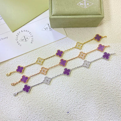 [Clover Jewelry] CLOVER 5 MOTIF VIOLET BRACELET COLLECTION