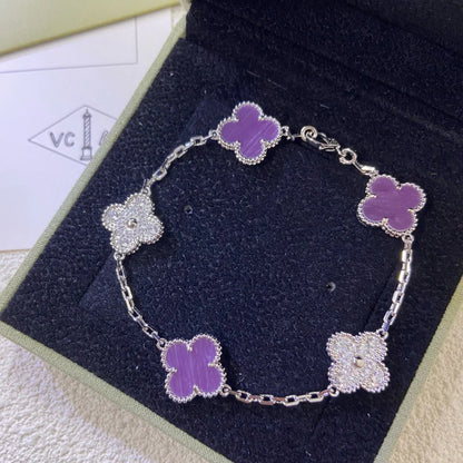 [Clover Jewelry] CLOVER 5 MOTIF VIOLET BRACELET COLLECTION