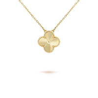 [Clover Jewelry]CLOVER 15MM LASER NECKLACE