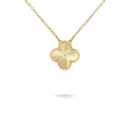 [Clover Jewelry]CLOVER 15MM LASER NECKLACE
