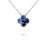 [Clover Jewelry]CLOVER 15MM PIETERSITE NECKLACE SILVER