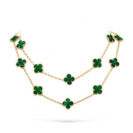 [CLOVER JEWELRY]CLOVER 20 MOTIFS MALACHITE GOLD