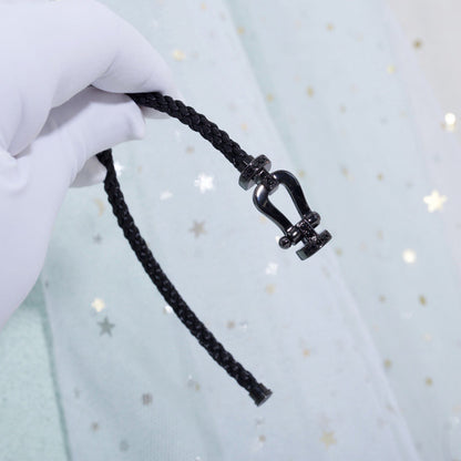 [CLOVER JEWELRY]FORCE LARGE SERIES HORSESHOE BLACK SAMURAI BRACELET