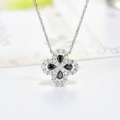 [Clover Jewelry]LOOP NECKLACE FULL MOTIF DIAMOND 16MM MULTIPLE COLORS