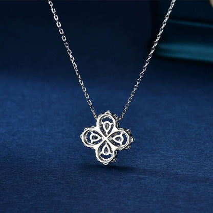 [Clover Jewelry]LOOP NECKLACE FULL MOTIF DIAMOND 16MM MULTIPLE COLORS
