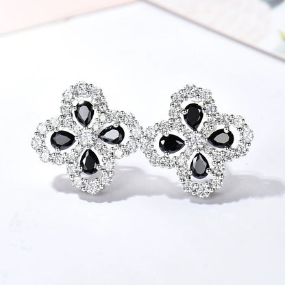 [Clover Jewelry]LOOP EARRINGS FULL MOTIF DIAMOND 16MM