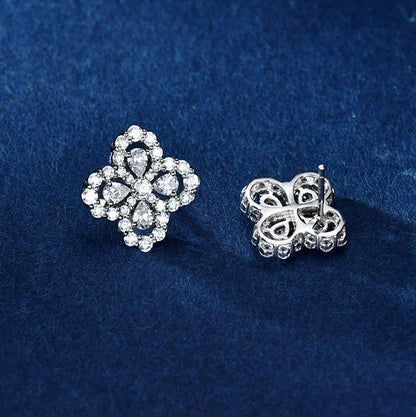 [Clover Jewelry]LOOP EARRINGS FULL MOTIF DIAMOND 16MM
