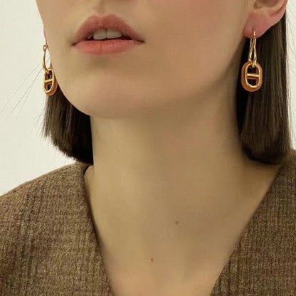 [Clover Jewelry]HM O'MAILLON GOLD EARRINGS