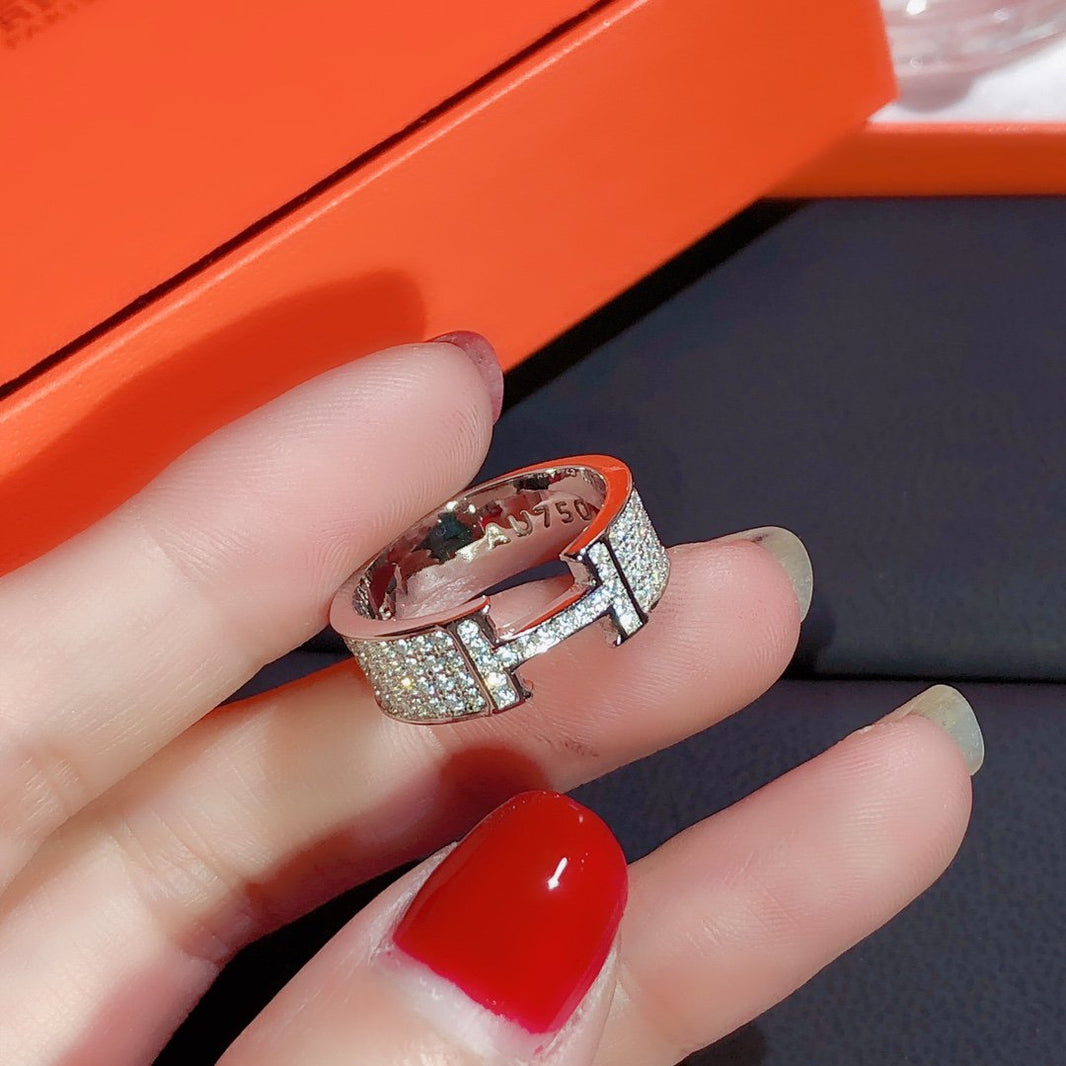 [Clover Jewelry]H RING FULL DIAMOND