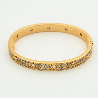 [Clover Jewelry]LOVE BRACELET 6.1MM DIAMOND-PAVED 10 BIG DIAMONDS